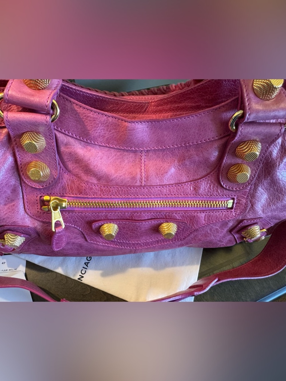 Balenciaga part time  w/ giant 31 studs in Gold Hardware - Picture 14 of 16